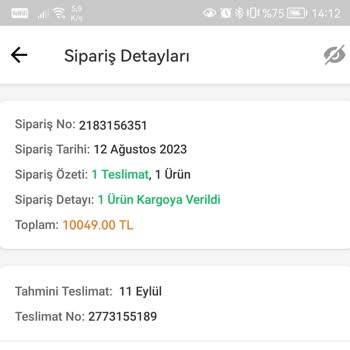 Trendyol Sipariş Teslim Edilmemesi