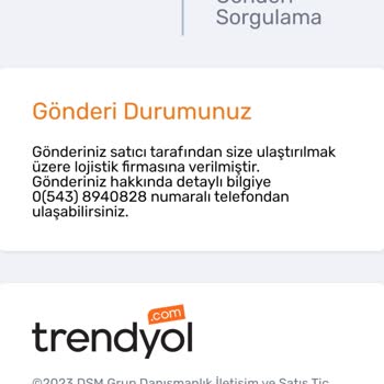 Trendyol Sipariş Teslim Edilmemesi