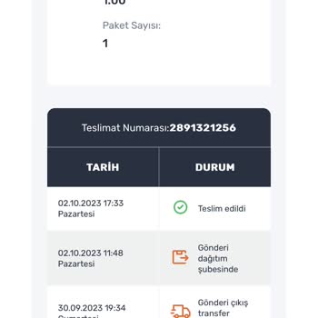 Aras Kargo Teslim Edildi Gözüküp Teslim Edilmeyen Kargo