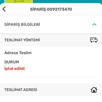 Watsons Siparişimi İptal Etti