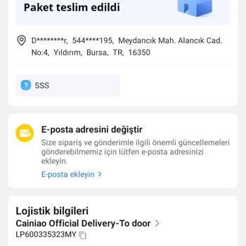 PTT Kargo Yanlış Adrese Bırakılan Ürün