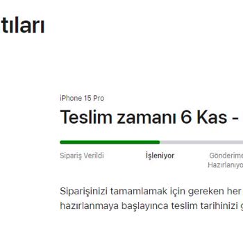 Apple Store İPhone 15 Pro Ön Sipariş Halen İşleniyor!
