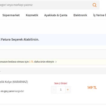 Trendyol'da Kargo Ücreti Aldatmacası