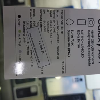 Samsung Telefon Etiket Fiyatından Farklı Fiyatta Satış