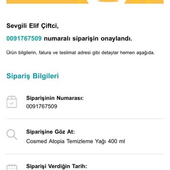 Watsons Tek Gün Tek Fiyat Siparişim İptal Oldu!