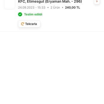 Migros Yemek Eksik Sipariş Teslimi