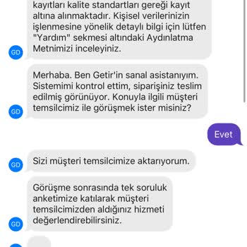 Getirin Kafasına Göre Kuralları Ve Müşteriyi Kaale Almaması.