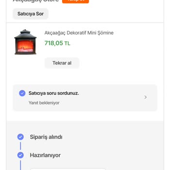 Hepsiburada-Akçaağaç Store Adlı Satıcının Ürünümü Kargolamaması
