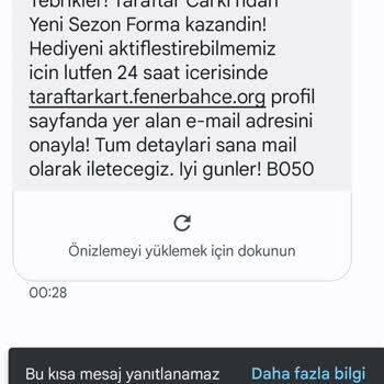 Fenerbahçe Taraftarkart Hediye Formayı Alamadım