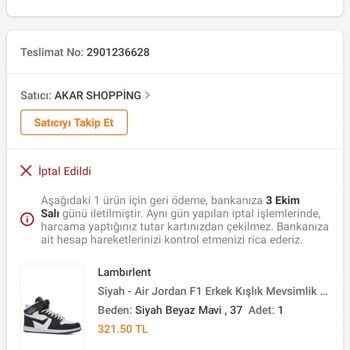 Trendyol'dan Param Hesabıma Yatırılmıyor