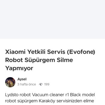 Xiaomi Yetkili Servis (Evofone) Arızalı Ürüne Sağlam Diyor