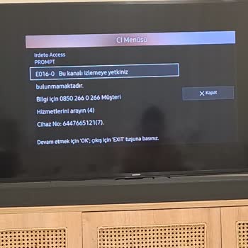 D-Smart E016-0 Hatası Bir Haftadır Düzeltilemiyor
