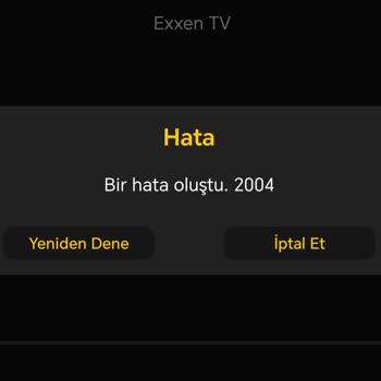 Exxen 2004 Hata Kodu