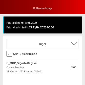 Vodafone C Mop Sigorta Mobil Ödeme Ücreti