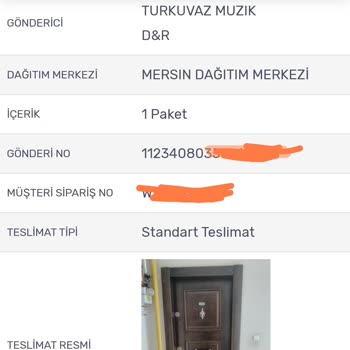 KARGOMsende Kargom Kapıya Bırakılmış