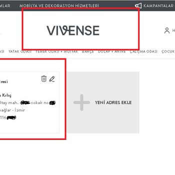 Vivense Mobilya Depodaki Ürünümü Teslim Etmedi