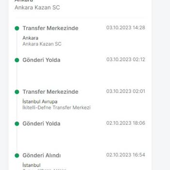 Trendyol Express Sipariş Ürünümü Keyfi Olarak Transfer Merkezinde Bekletmeleri