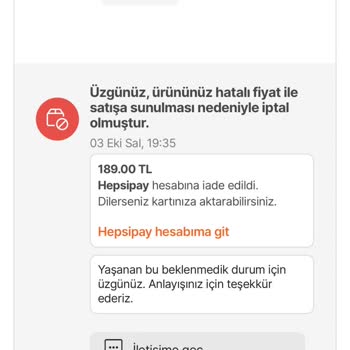 Sleepy Bebek Bezi İptali