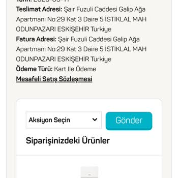 A101 Ürün Kargo Durumu Bilgisi Yok Ve Sipariş İptali Onaylanmadı