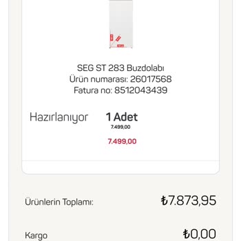 A101 Ürün Kargo Durumu Bilgisi Yok Ve Sipariş İptali Onaylanmadı