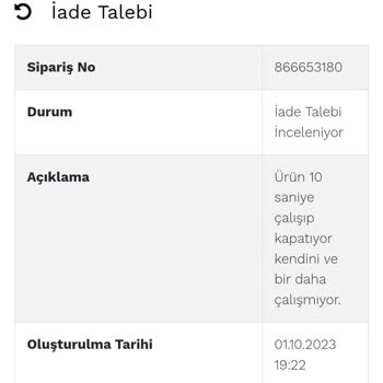 Kumtel Fanlı Isıtıcı 10sn Çalışıp Duruyor!