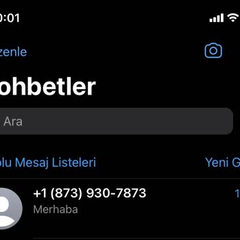 WhatsApp'tan Bilinmeyen Mesaj
