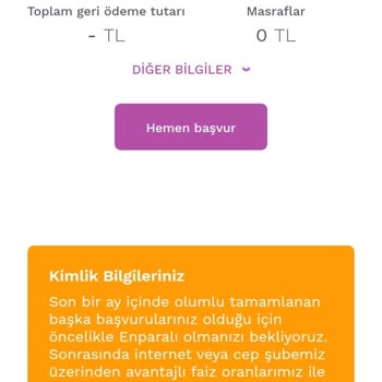 Enpara Faizsiz Krediyi Alamıyorum
