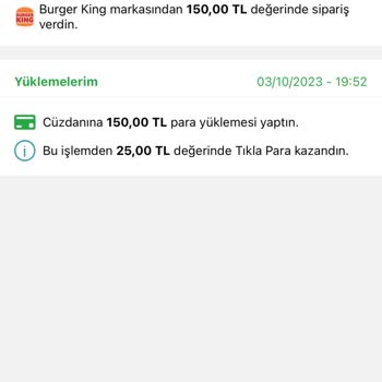 Tıkla Gelsin Üzerinden Verilen Siparişimin Para İadesi Yapılmadı