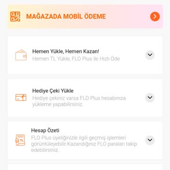 FLO Mağazası Yüklenen Para Kısmındaki Paramla İşlem Yaptırmıyor