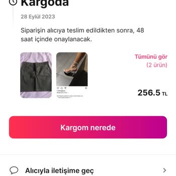 Gardrops Teslim Edilen Ürünler Kargoda Gözüküyor