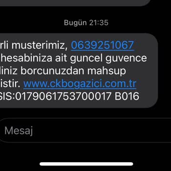 CK Boğaziçi Elektrik Güvence Bedeli İadesi