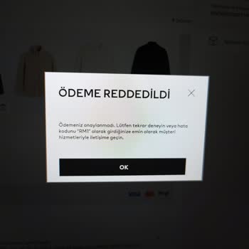 H&M'de Online Alışverişte Sipariş Oluşturamıyorum.