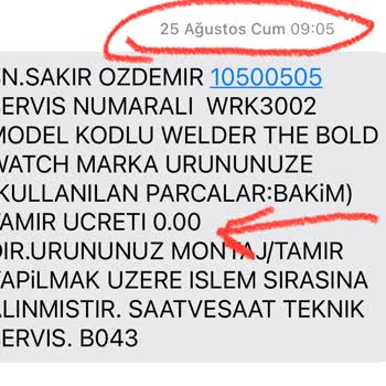 Saat & Saat - Welder Kadran Sorunu