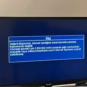 TÜRKSAT Kablo TV Ve İnternet Sorunu
