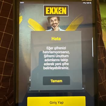 Exxen Üye Olmama Rağmen Giriş Yapamıyorum.