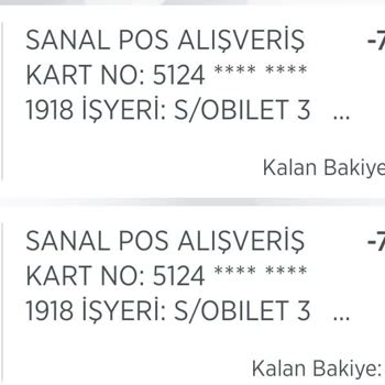 Obilet'ten Bilet Almadığım Halde Para Kesildi