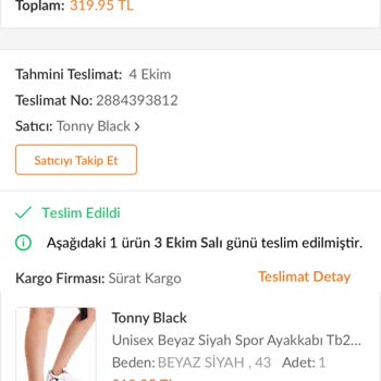 Tonny Black Yanlış Ürün Göndermeleri Ve Şikayeti Reddetmeleri