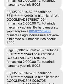 QNB Finansbank Google Ads Yetkisiz Ödeme
