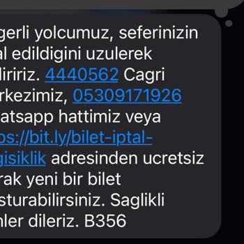 Kamil Koç Sefer İptali Yaparak Parayı Ödemiyor