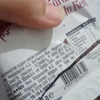 A101 Tadı Bozuk Küflü Ürün