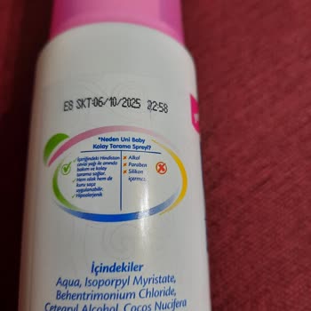 Uni Baby Kolay Tarama Spreyi Küf Kokuyor