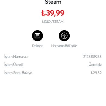 Lidio Tarafından Hesabımdan Para Çekildi