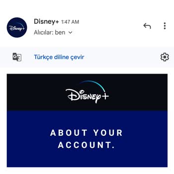 Disney+ Bilgim Dışında Gerçekleşen Üyelik