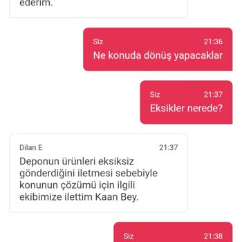 Yemeksepeti Market Eksik Ürün Teslimatı