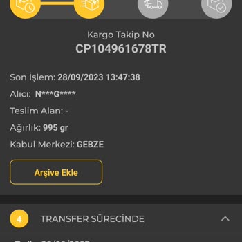 PTT Kargo Teslimatı Gerçekleştirilmeyen Kargom!