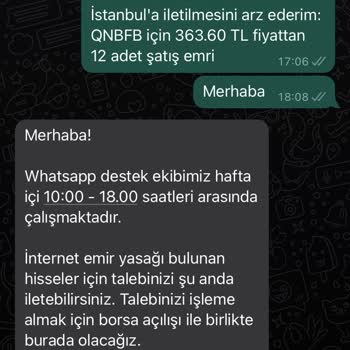 Midas'a Verdiğim İnternet Üzerinden Satış Emrini Hk