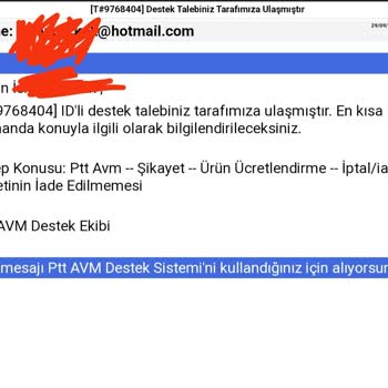 Epttavm Para İadesi Yapılmadı