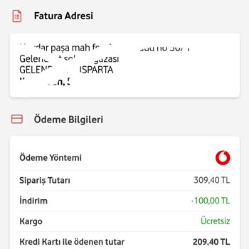 Vodafone Her Şey Yanımda Uygulaması Siparişimi Teslim Etmiyor