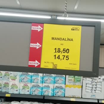 BİM Mandalina 18.75 TL 14 75'e Düşmüş Ama 18 74'ten Alıyorlar