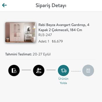 Vivense'de Gardırop Teslimatı Sorunu